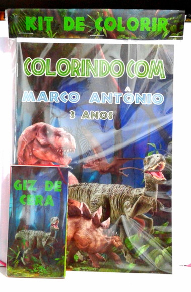 Kit de colorir Dinossauros