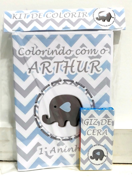Kit de colorir Elefantinho