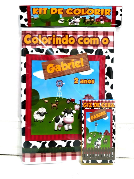 Kit de colorir Fazendinha