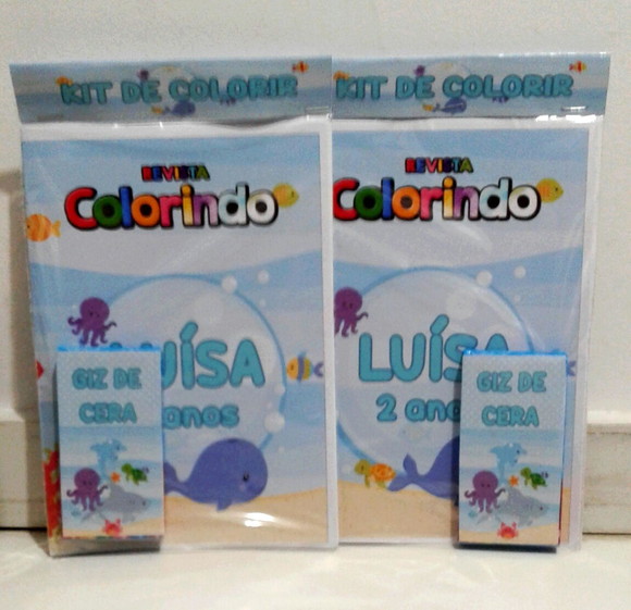 Kit de colorir Fundo do Mar