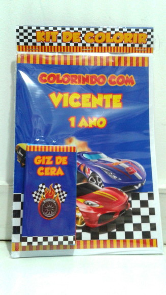 Kit de Colorir Hot Wheels