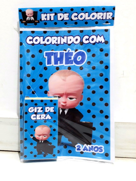 Kit de colorir O Poderoso Chefinho