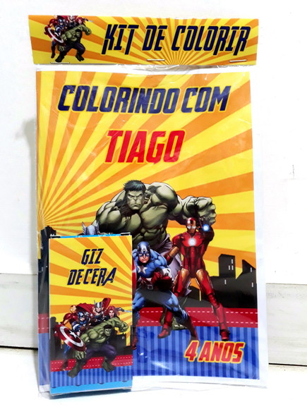 Kit de colorir Os Vingadores