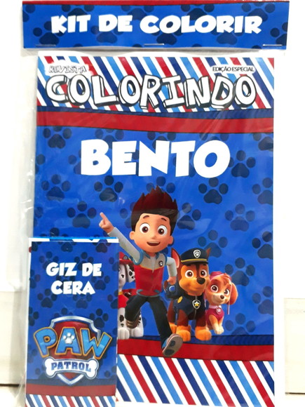 Kit de colorir Patrulha Canina