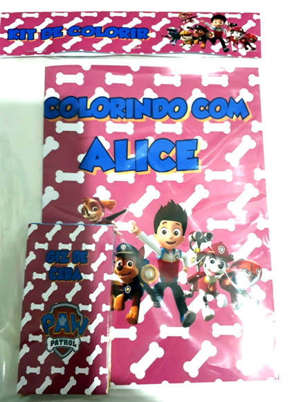 Kit de colorir Patrulha Canina