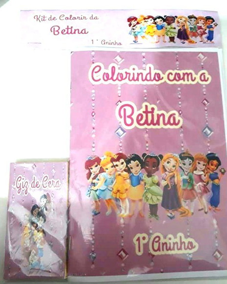 Kit de colorir princesas