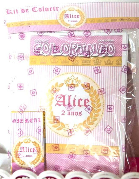 Kit de colorir realeza coroa