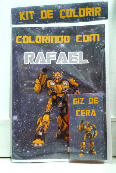 Kit de colorir Transformers