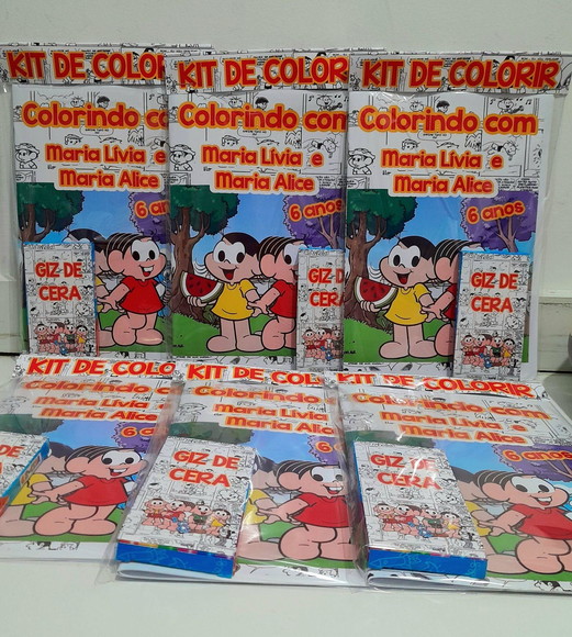 Kit de Colorir Turma da Monica
