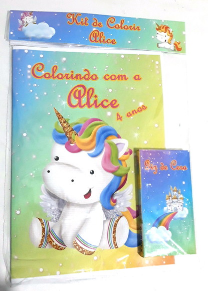 Kit de colorir unicórnio