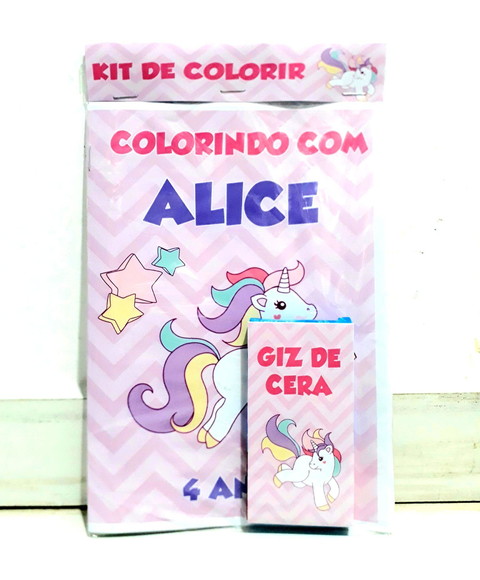 Kit de colorir Unicórnio