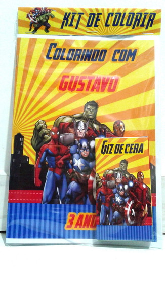 Kit de colorir Vingadores Avengers