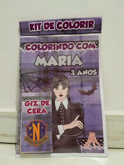 Kit de Colorir Wandinha Adams