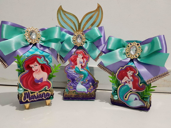 Kit Festa Personalizada Sereia Luxo Supremo 45 Peças