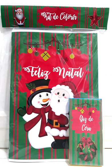 Lembrancinha kit de colorir Natal