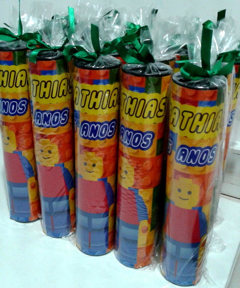 Lembrancinha Personalizada Jogo de Varetas Lego