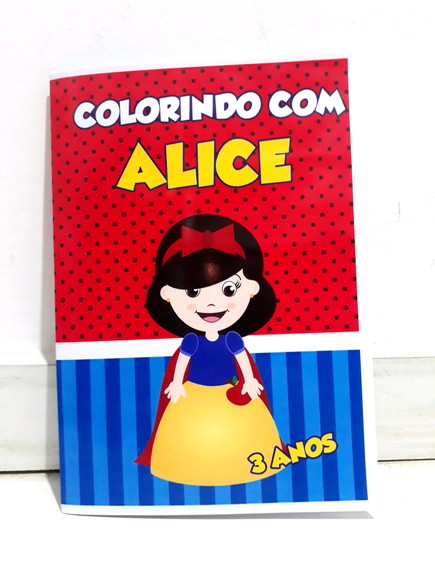 Livro Colorir Lembrancinha Branca Neve Cute