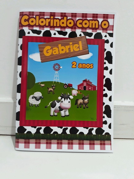 Livro Colorir Lembrancinha Fazendinha