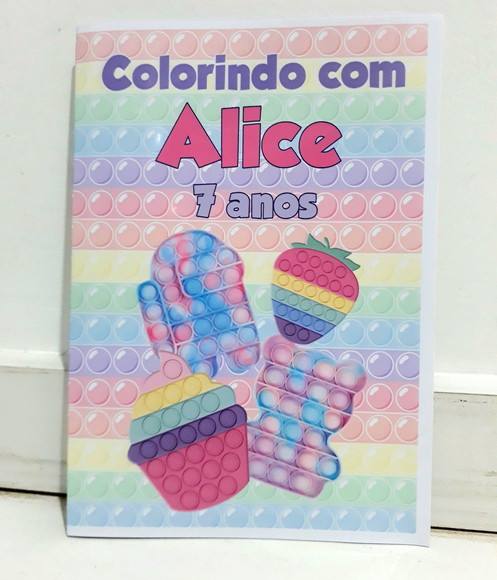 Livro Colorir Lembrancinha Pop It