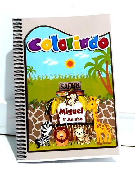 Livro Colorir Lembrancinha Safari