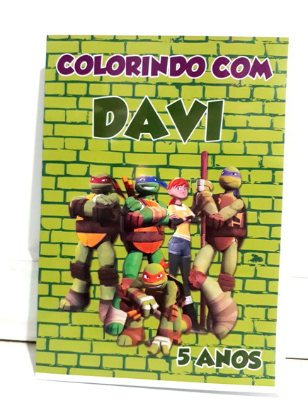 Livro Colorir Lembrancinha Tartarugas Ninjas