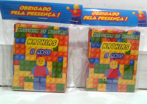 Massinha Modelar Com Forminha Personalizada Lego