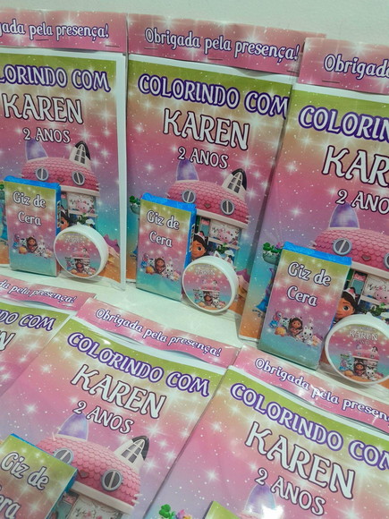 Super Kit Jogo Memória e Livro Colorir Casa Mágica de Gabby