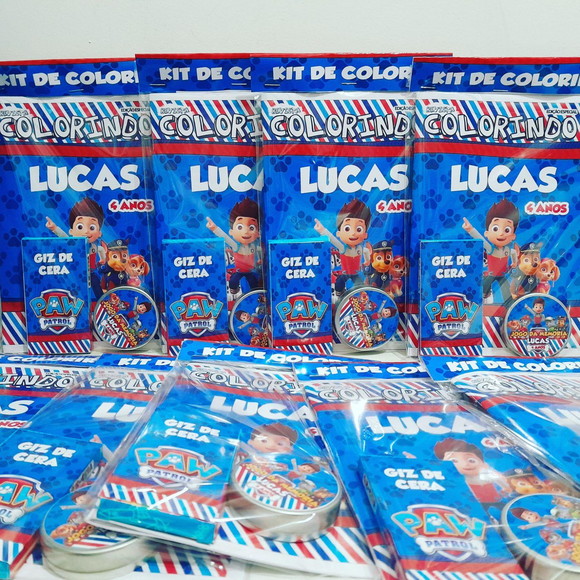 Super Kit Lembrancinha Jogo Memória na Latinha Livro Colorir
