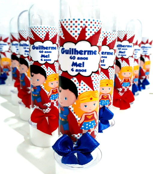 Tubete personalizado heróis kids