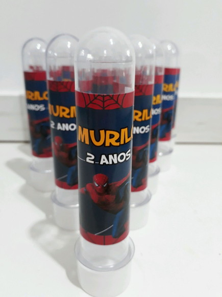 Tubete personalizado homem aranha