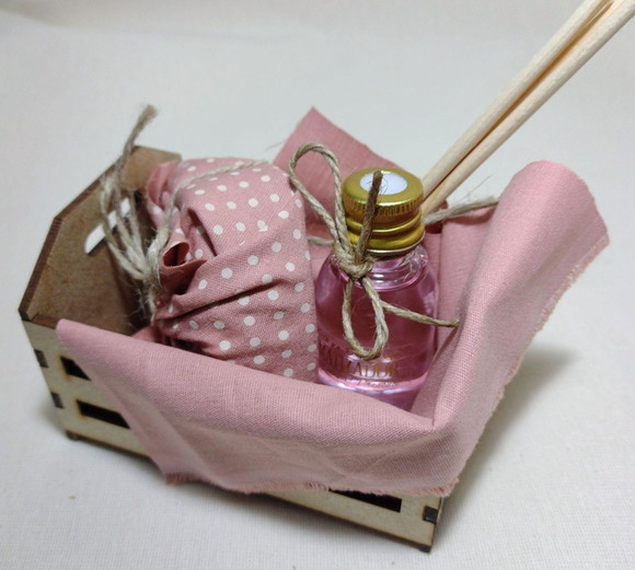 20 Kits Lembrancinhas Sabonete e Difusor de Aromas