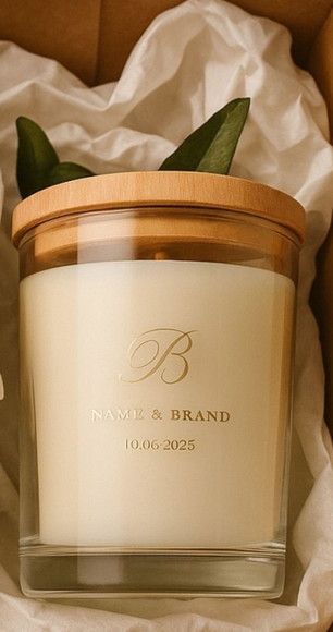 Brinde Corporativo|vela Aromática 90g com Caixa Kraft e Tag