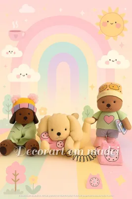 Bobbie Goods Bonecos Decoraçao em Feltro festa