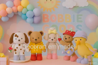 Bobbie Goods Bonecos Decoraçao em Feltro festa