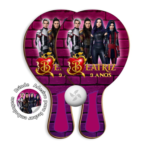 Kit Raquetes Ping Pong - Descendentes