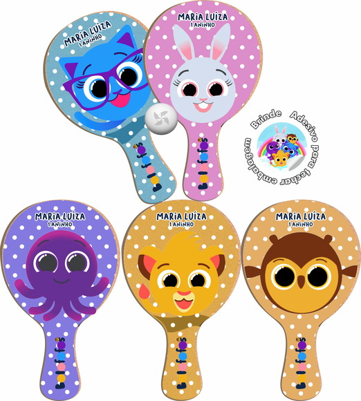 Kit Raquetes Ping Pong - Bolofofos