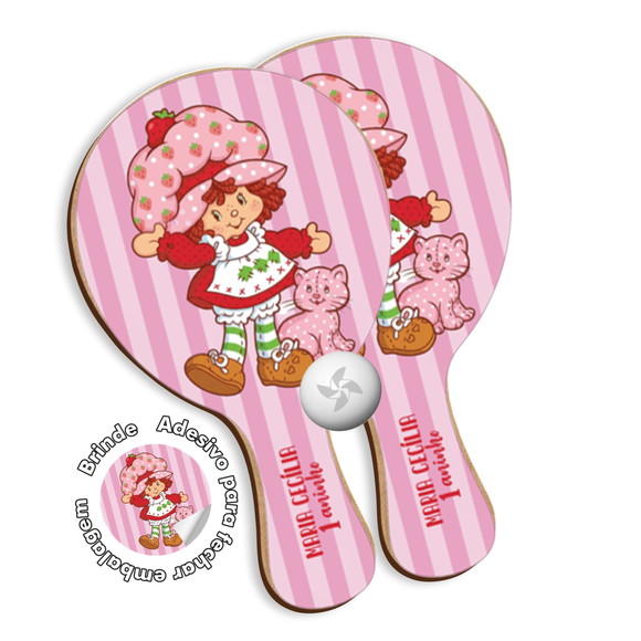 Kit Raquetes Ping Pong - Moranguinho