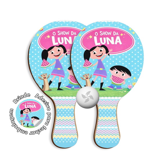 Kit Raquetes Ping Pong - Show da Luna