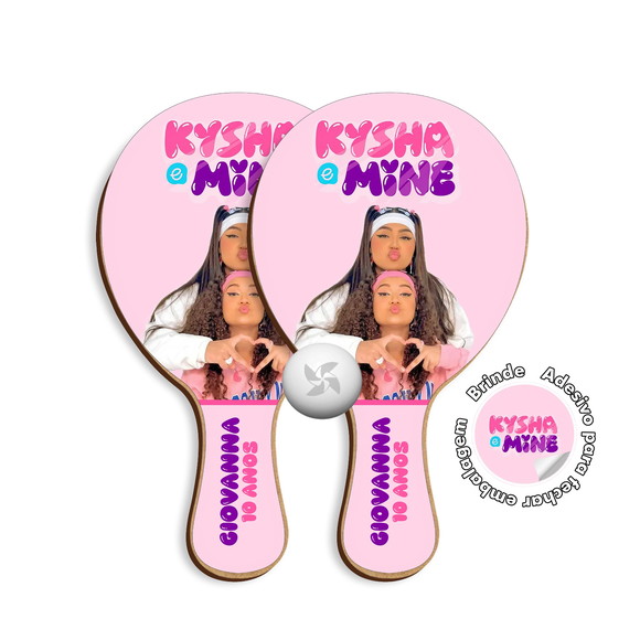 Kit Raquetes Ping Pong - Kisha e Mine