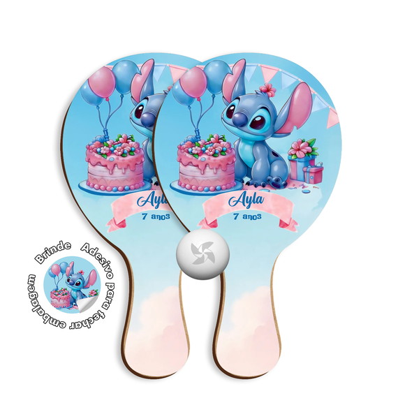 Kit Raquetes Ping Pong - Stitch