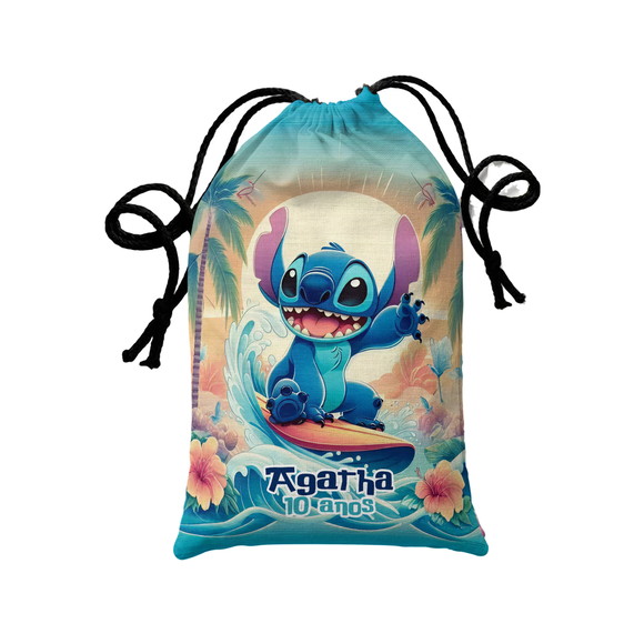 Saquinho Surpresa - Lilo Stitch Surf Praia