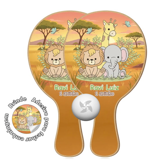 Kit Raquetes Ping Pong - Safari