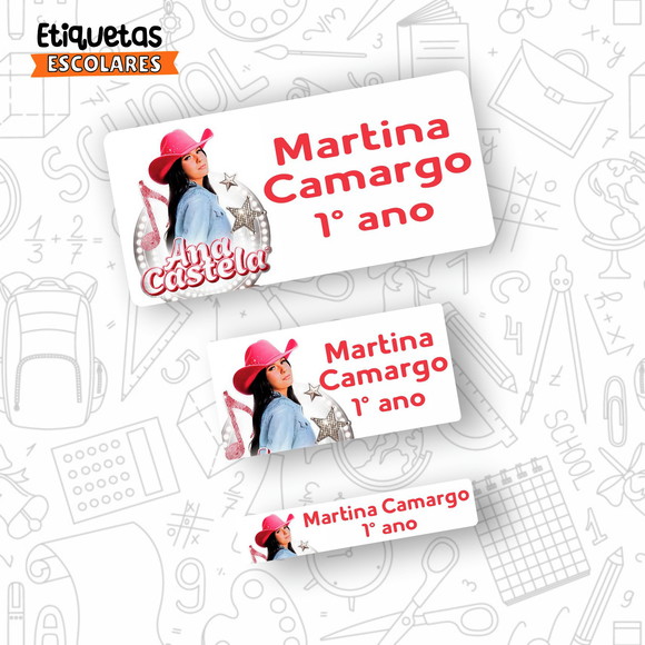 Etiqueta Escolar Ana Castela