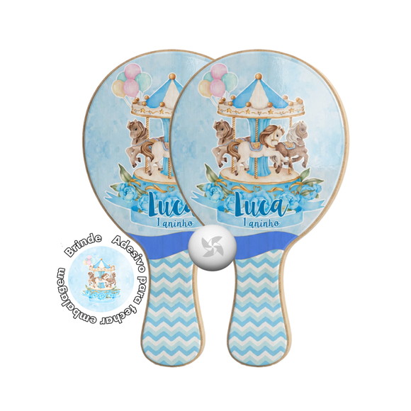 Kit Raquetes Ping Pong - Carrossel