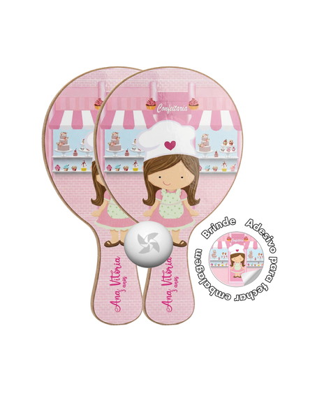 Kit Raquetes Ping Pong - Confeitaria