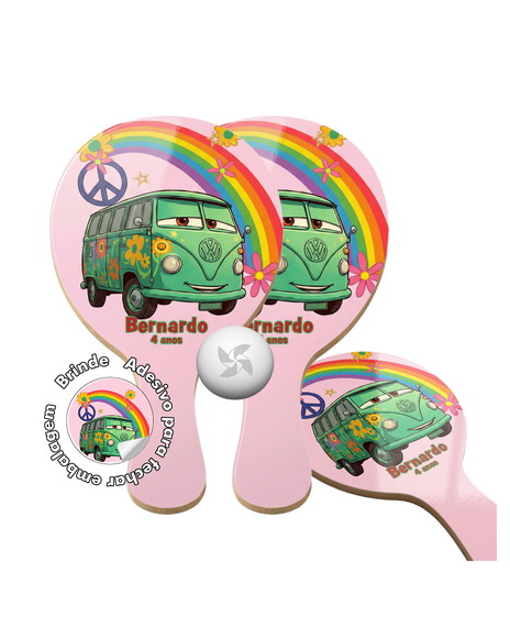 Kit Raquetes Ping Pong - Kombi Filmore (carros)