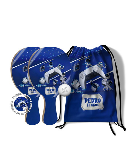 Kit Mochilinha e Raquetes Ping Pong - Astrobot Playstation 5
