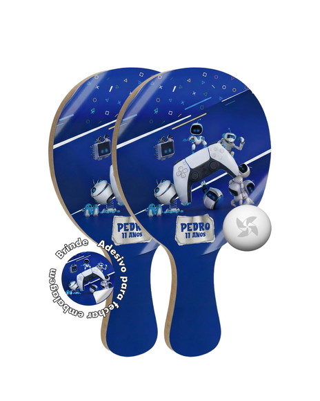 Kit Raquetes Ping Pong - Playstation