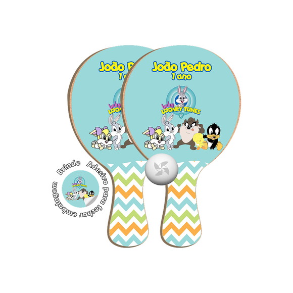 Kit Raquetes Ping Pong - Looney Tunes Baby