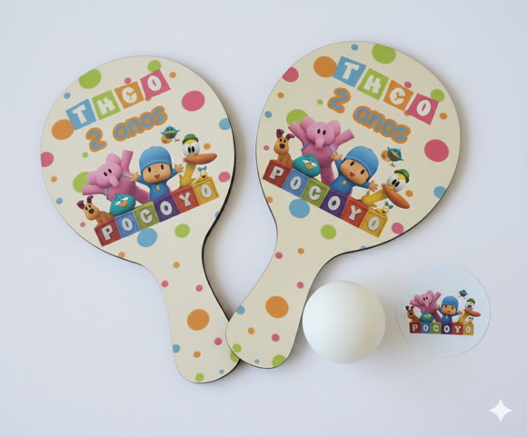 Kit Raquetes Ping Pong - Pocoyo